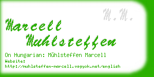 marcell muhlsteffen business card