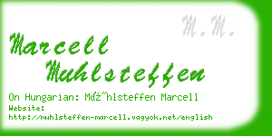 marcell muhlsteffen business card